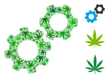 Gears'ı kolaj kenevir yaprak