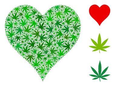 Kalpler takım elbise mozaik kenevir yaprak