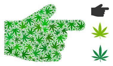 İşaret parmağı kompozisyon esrar