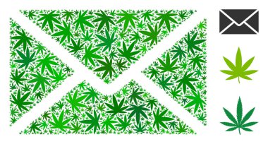 Posta zarf mozaik ot yaprağı