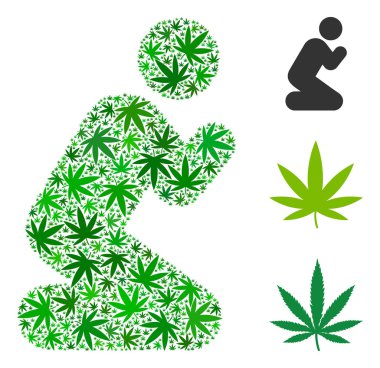 Kişi kompozisyon kenevir dua bırakır