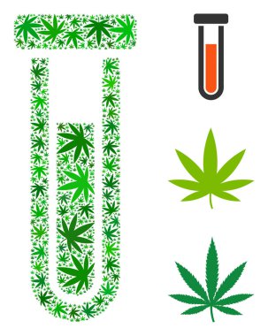 Ot yaprakları tüp kolaj