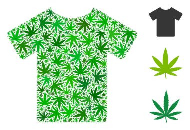 Ot yaprakları bileşimi T-Shirt