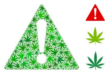 Uyarı mozaik otu yaprakları