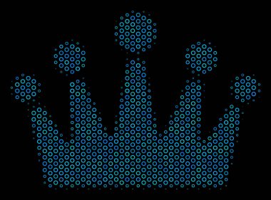 Yarı ton çevrelerin taç kolaj simgesi