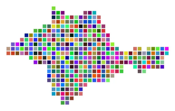 Multicolor Dot Crimea Mapa — Vector de stock