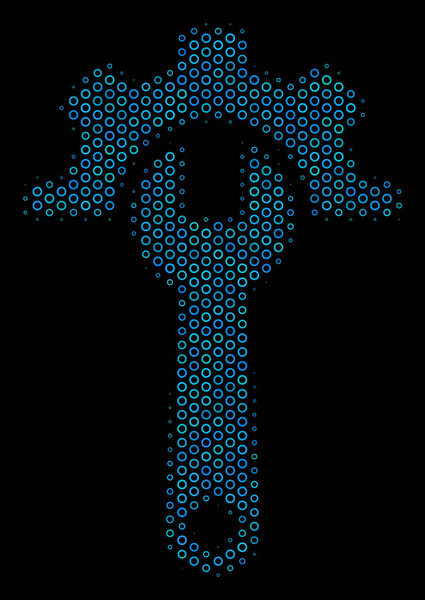 Service Tools Composition Icon of Halftone Bubbles