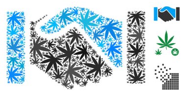 Satın alma el sıkışma kolaj kenevir bırakır