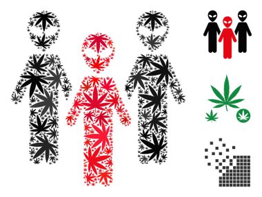 Yabancı grup kolaj esrar