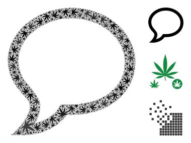 Sohbet iletisi kolaj kenevir yaprak