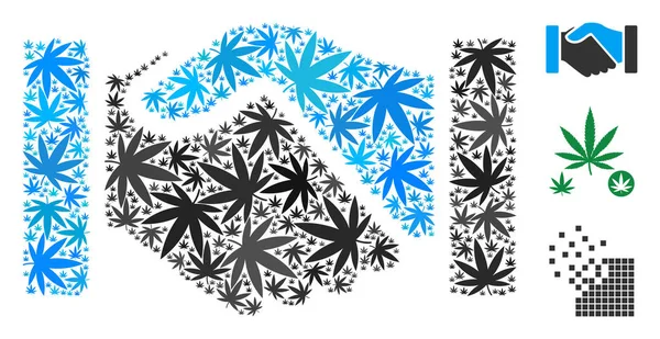 Satın alma el sıkışma kolaj kenevir bırakır