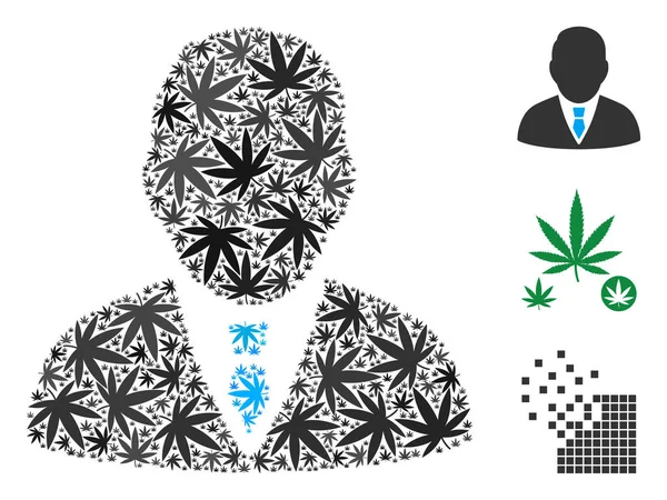 Ot yaprakların patron kolaj