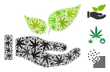 Eco başlangıç el kolaj kenevir bırakır