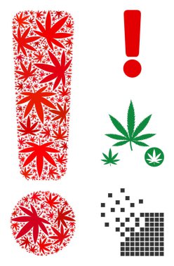 Ünlem işareti kolaj otu yaprakları