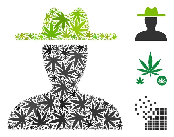 Çiftçi mozaik kenevir yaprak