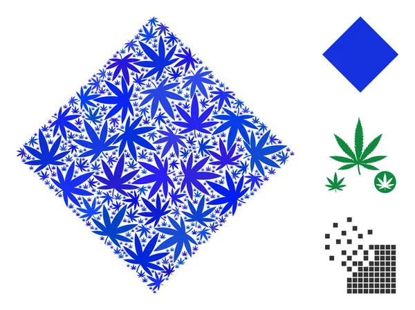 Esrar dolu Rhombus kolaj