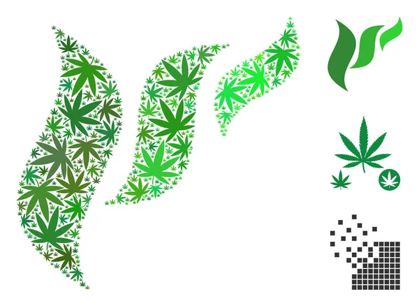 Flora soyutlama mozaik esrar