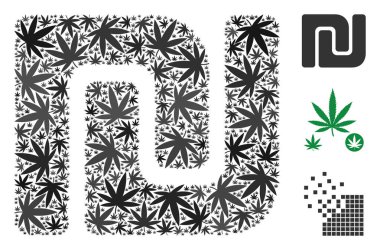 Ot yaprakları İsrail Şekeli bileşimi