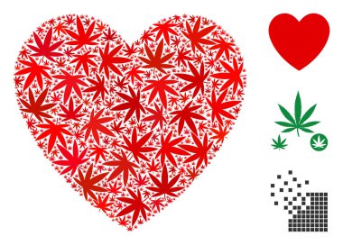 Aşk kalp mozaik esrar