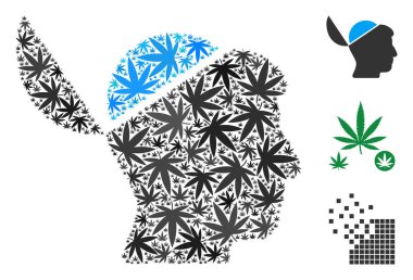 Açık beyin kompozisyon esrar