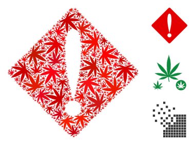 Sorun kompozisyon kenevir yaprak