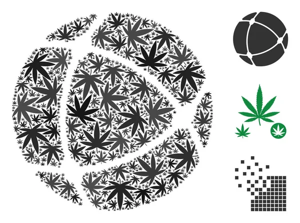 Internet mozaik kenevir yaprak