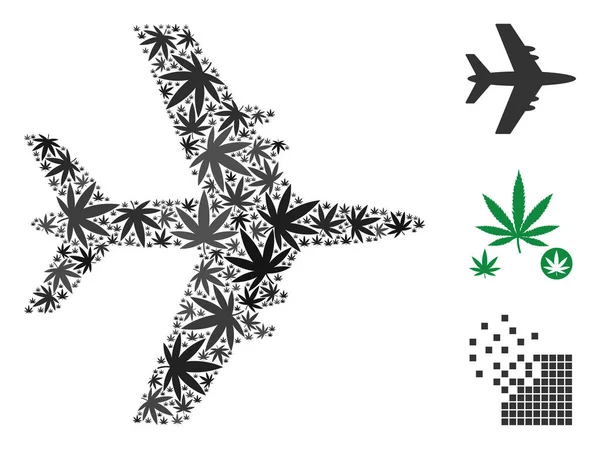 Jet uçağı mozaik esrar