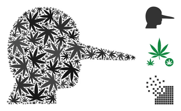 Lier kompozisyon kenevir yaprak