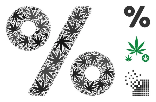 Kenevir yaprak yüzde mozaik