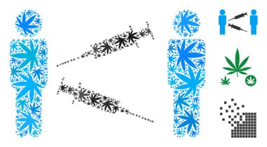 Adam otu yaprakları Döviz kompozisyonu şırınga