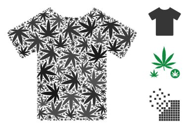 Ot yaprakları bileşimi T-Shirt