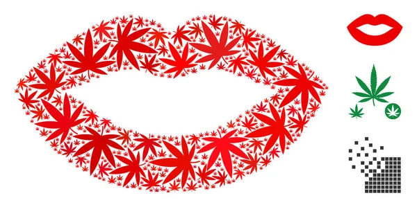 Esrar bileşimi seksi dudaklar