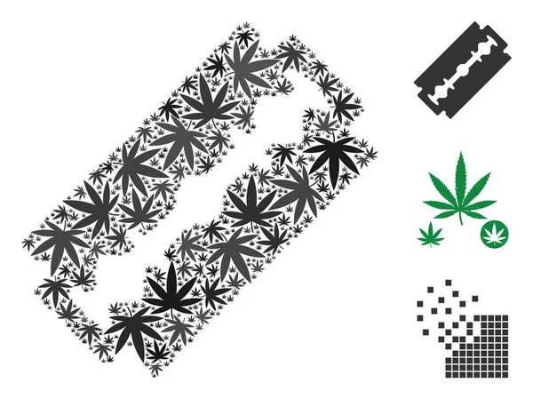 Tıraş jilet kompozisyon esrar