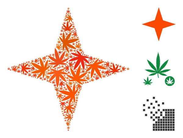 Ot yapraklar alan yıldız bileşimi