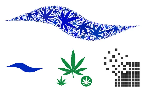 Dalga şekli kompozisyon esrar