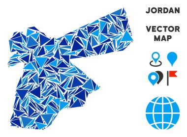 Mavi üçgen Jordan Map