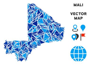 Mavi üçgen Mali Haritası