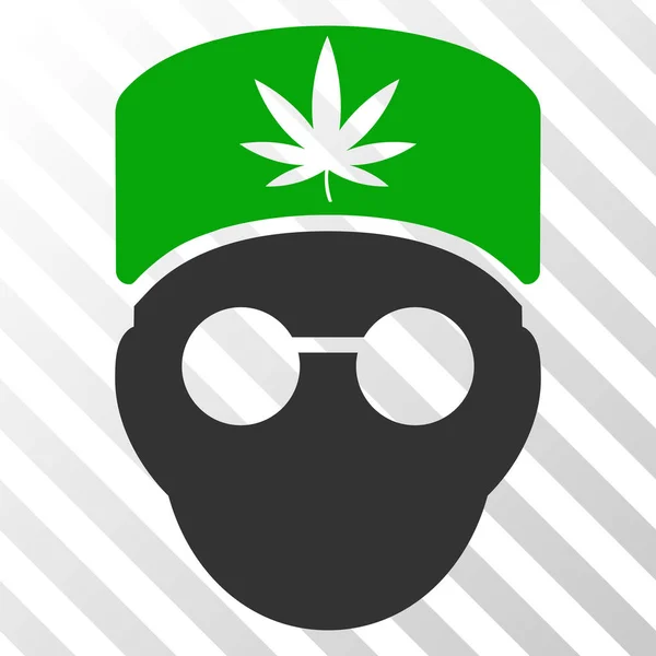 Cannabis Doctor Head Vector EPS Icono — Archivo Imágenes Vectoriales