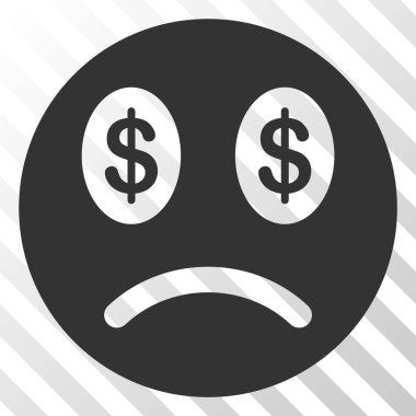 Üzücü iş Smiley vektör Eps simgesi