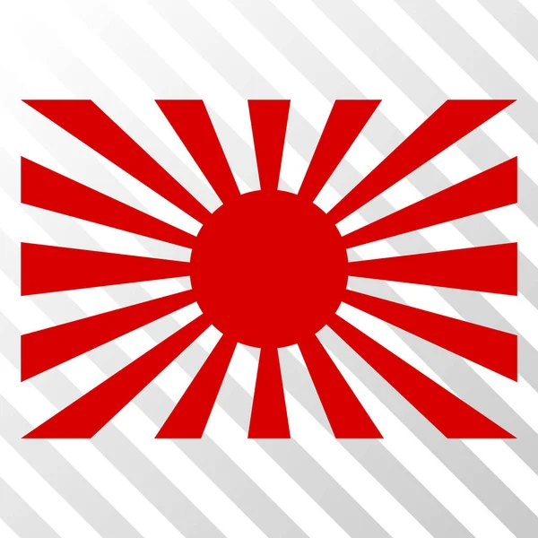 Icona giapponese Sol Levante vettoriale EPS — Vettoriale Stock