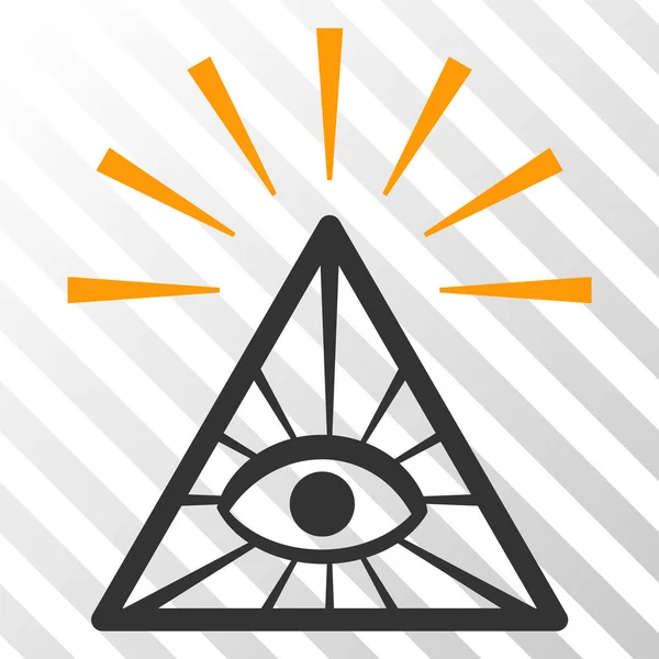 Controle total Eye Pyramid Vector EPS Ícone —  Vetores de Stock