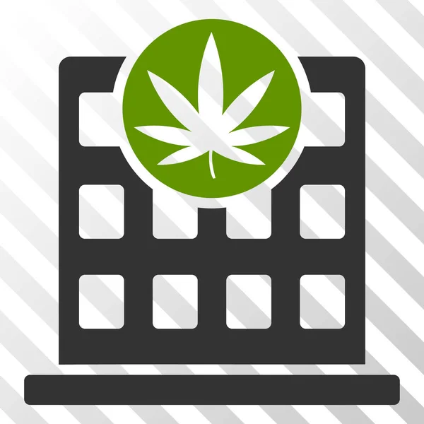 Icono de cannabis edificio vectores Eps — Archivo Imágenes Vectoriales