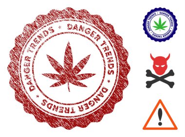 Esrar tehlike eğilimleri filigran sıkıntı doku ile