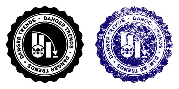 Danger Trends Stamp with Dust Texture