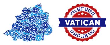 Onarım araçları kompozisyon Vatikan Haritası