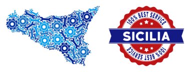 Kolaj Sicilia harita hizmet araçları