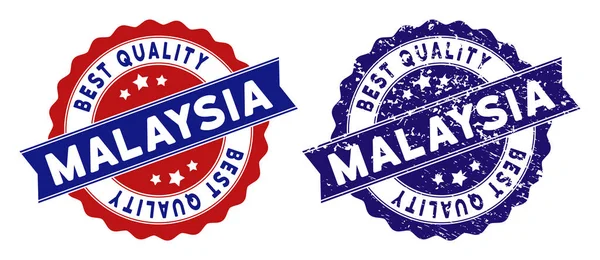 Малайзия - лучшая марка качества с проблемной текстурой — стоковый вектор