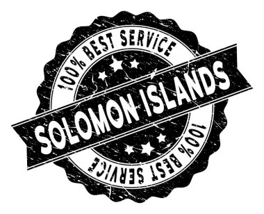 En iyi hizmet damgası sıkıntı stiliyle Solomon Adaları