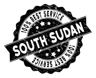 Güney Sudan en iyi hizmet damgası toz doku ile