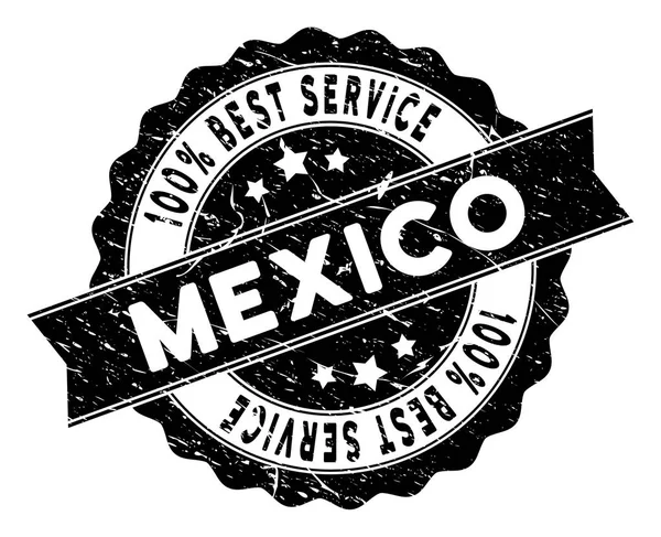 México Mejor Sello de Servicio con Superficie de Angustia — Archivo Imágenes Vectoriales